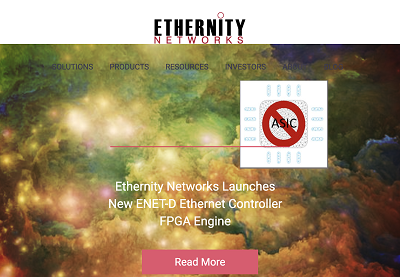 Ethernity запускает движок Ethernet Controller FPGA