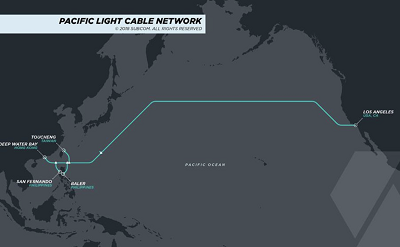Google получил разрешение FCC на эксплуатацию сегмента системы Pacific Light Cable Network