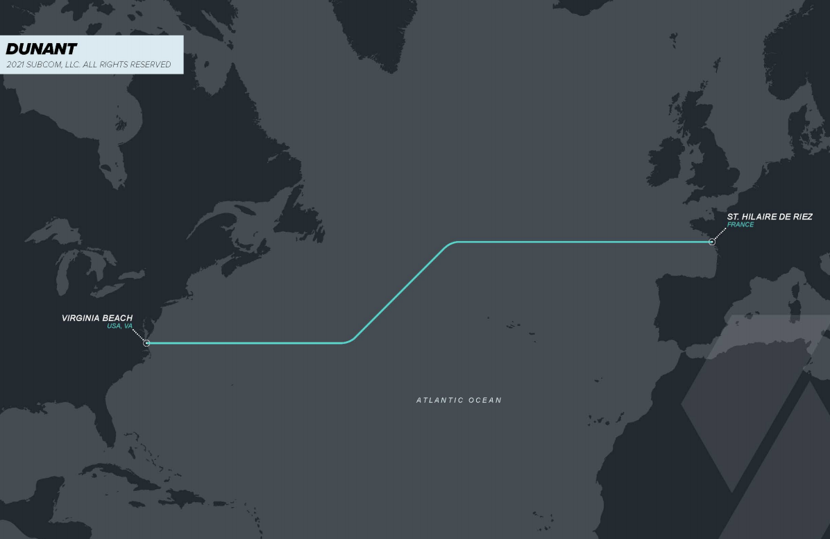 Подводный кабель Google Dunant готов к работе со скоростью до 250 Тбит/с