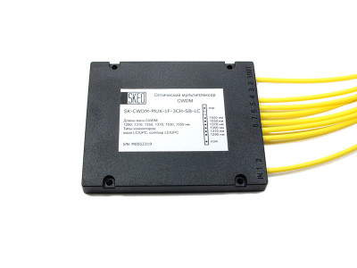 Оптический мультиплексор CWDM, 3 канала, 1 направление