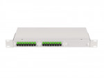 Кросс оптический 1U, 16 портов SC/APC