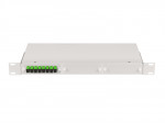 Кросс оптический 1U, 8 портов SC/APC