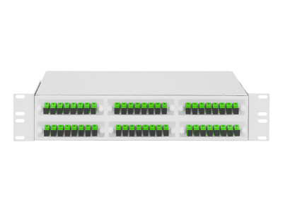 Кросс оптический 2U, 48 портов SC/APC
